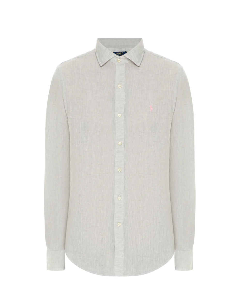 Льняная рубашка Polo Ralph Lauren 710835509003, серый цвет • Купить в интернет-магазине Kameron