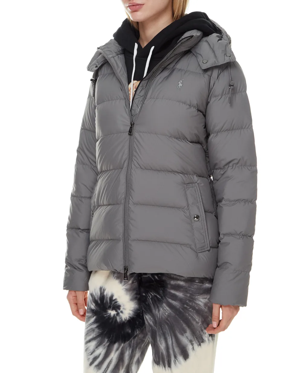 Пуховая куртка Polo Ralph Lauren 211812421003, серый цвет • Купить в интернет-магазине Kameron