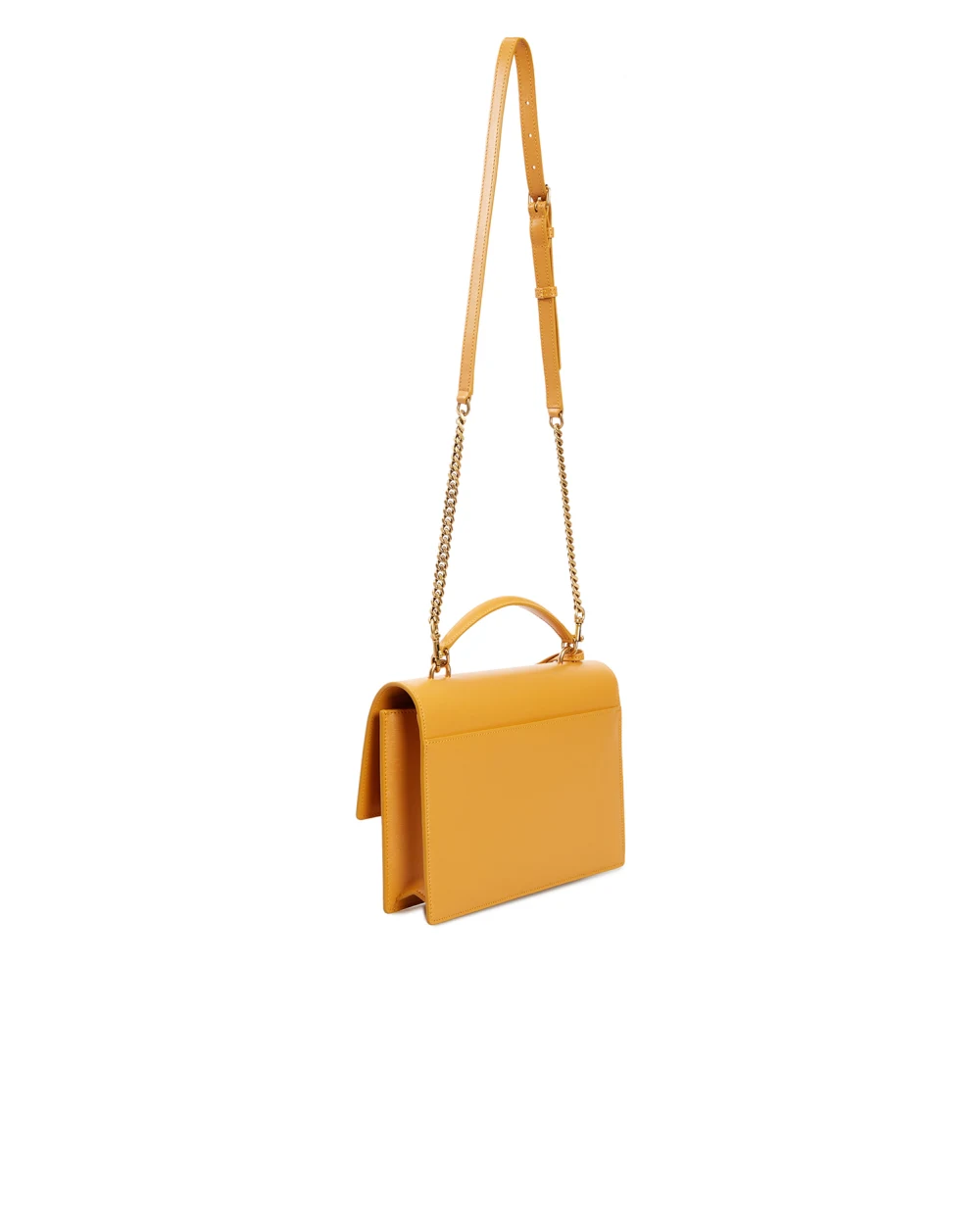 Кожаная сумка Sunset Saint Laurent 634723-D420W-, желтый цвет • Купить в интернет-магазине Kameron