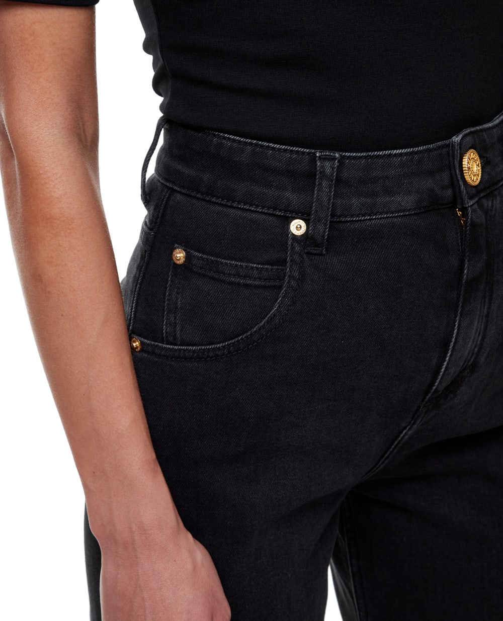 Джинсы Balmain BF1MJ090DB67, черный цвет • Купить в интернет-магазине Kameron