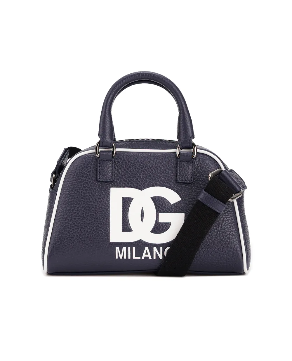 Детская кожаная сумка Bowling Dolce&Gabbana Kids EB0250-AI218, синий цвет • Купить в интернет-магазине Kameron