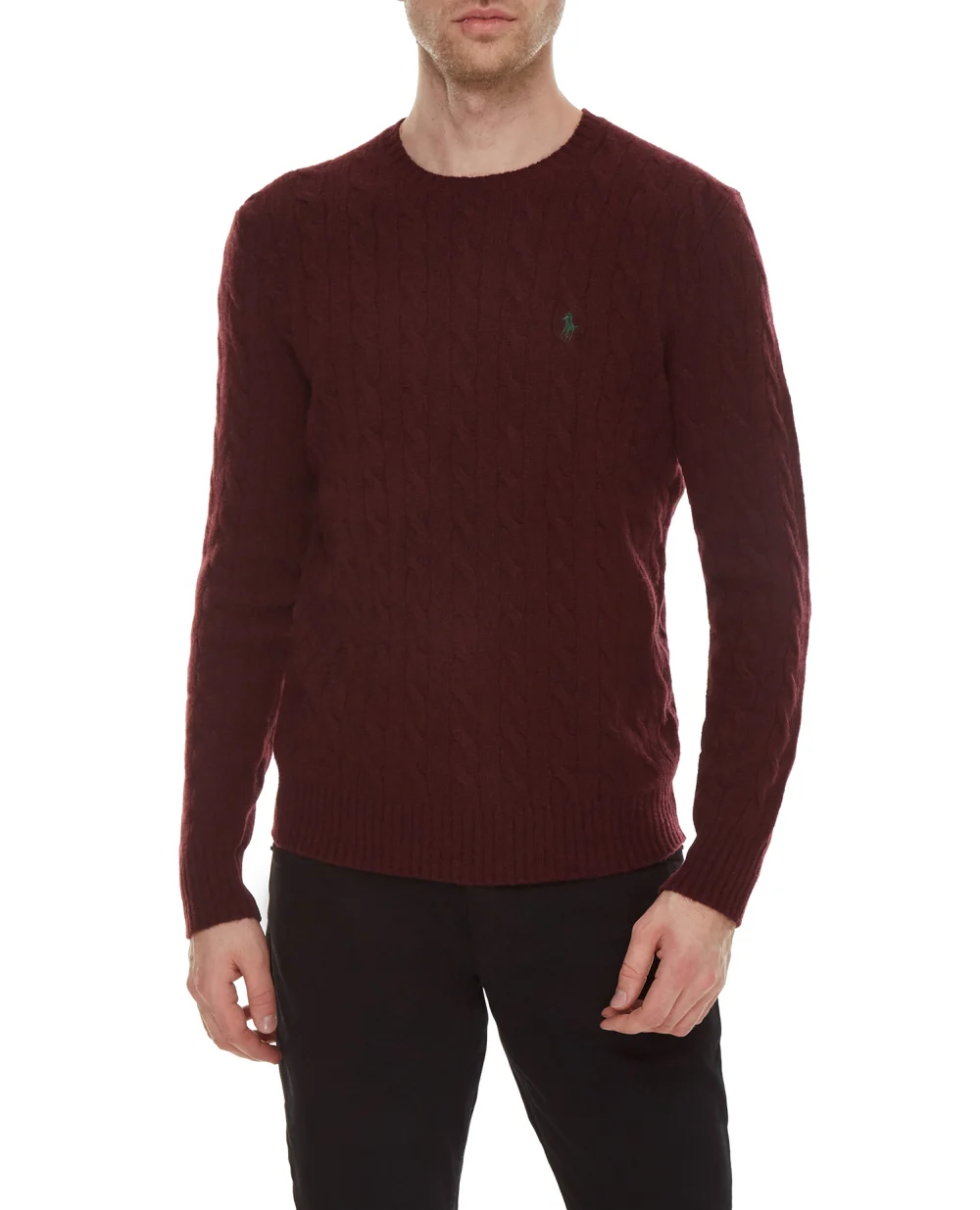 Шерстяной джемпер Polo Ralph Lauren 710719546022, бордовый цвет • Купить в интернет-магазине Kameron