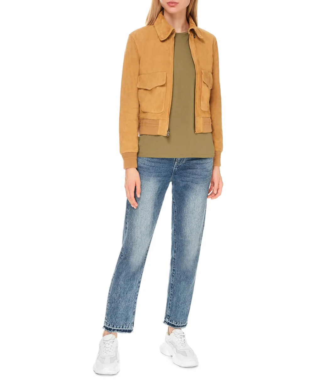 Замшевая куртка Polo Ralph Lauren 211839161001, рыжий цвет • Купить в интернет-магазине Kameron