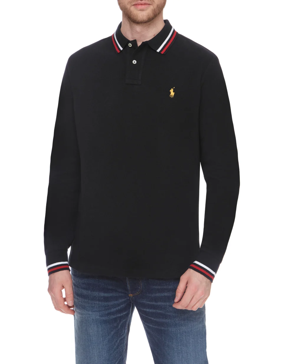 Поло Polo Ralph Lauren 710828370001, черный цвет • Купить в интернет-магазине Kameron