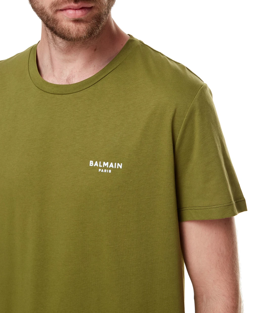 Футболка Balmain WH0EF000B150, зеленый цвет • Купить в интернет-магазине Kameron