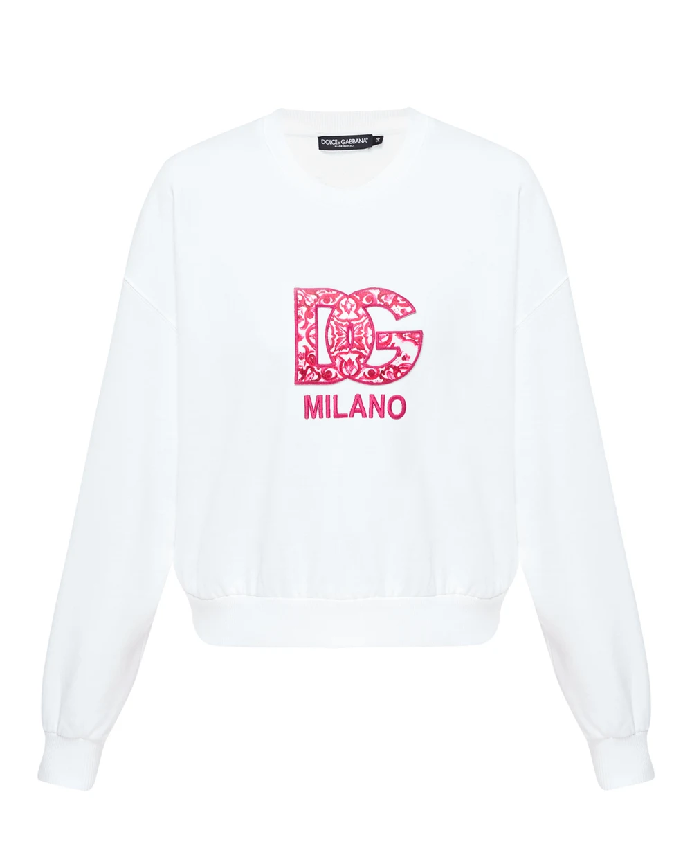 Свитшот Dolce&Gabbana F9Q92Z-GDBVW, белый цвет • Купить в интернет-магазине Kameron