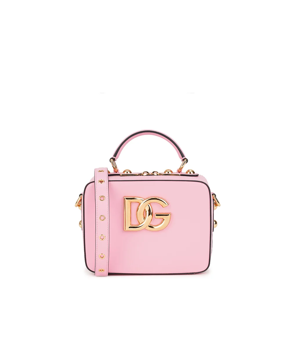 Кожаная сумка 3.5 Dolce&Gabbana BB7092-AW576, розовый цвет • Купить в интернет-магазине Kameron