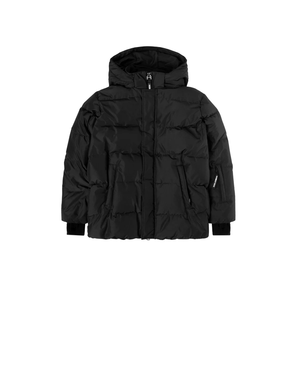 Пуховик Dolce&Gabbana Kids L4JB0J-G7TSN-B-, черный цвет • Купить в интернет-магазине Kameron