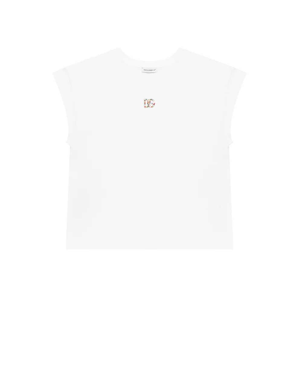 Футболка Dolce&Gabbana Kids L5JTID-G7B4J-S, белый цвет • Купить в интернет-магазине Kameron