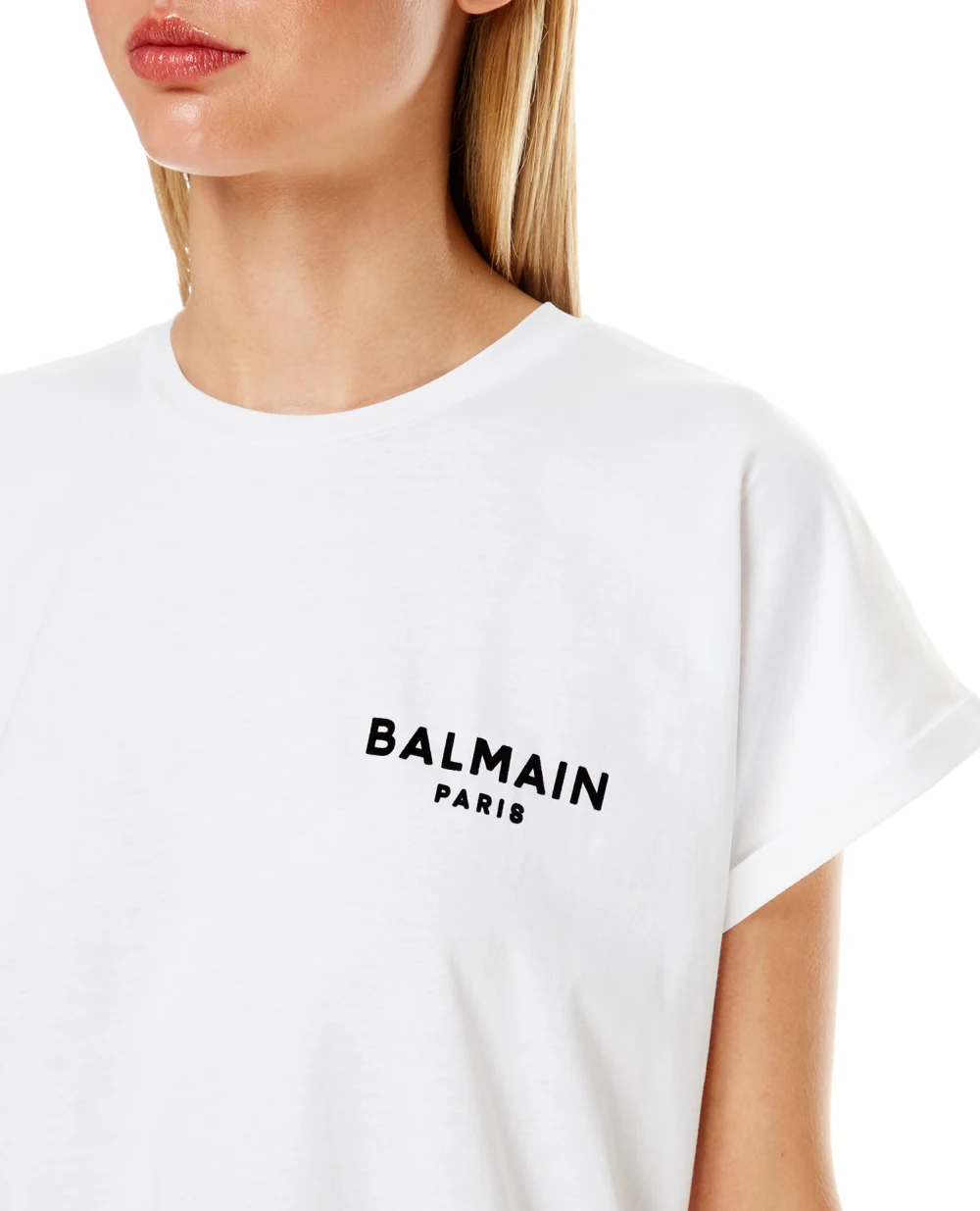 Футболка Balmain WF1EF010B013, белый цвет • Купить в интернет-магазине Kameron