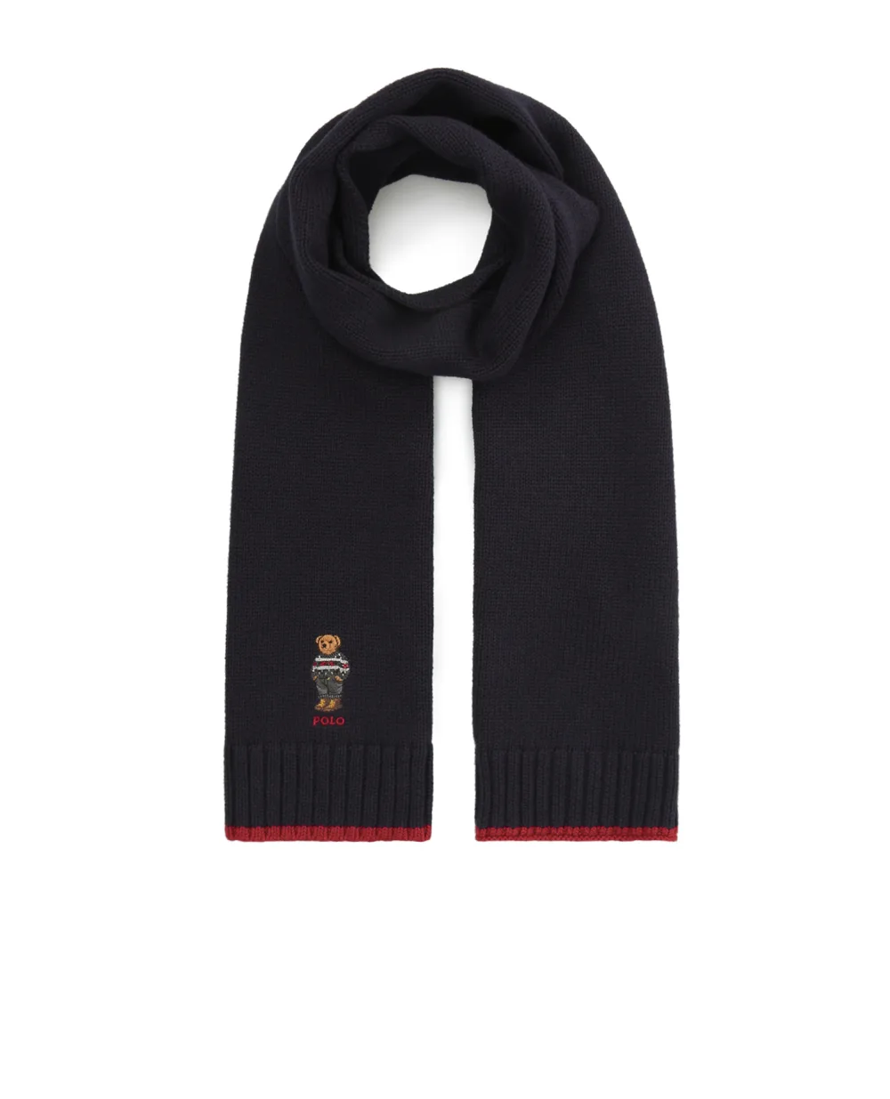 Детский шарф Polo Bear Polo Ralph Lauren Kids 323817523001, синий цвет • Купить в интернет-магазине Kameron