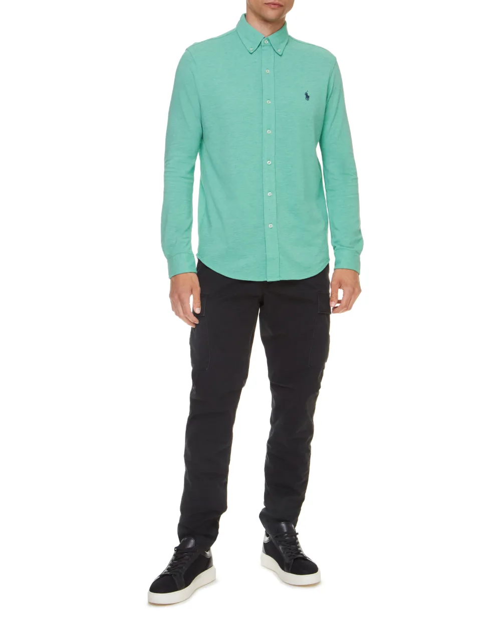 Рубашка Polo Ralph Lauren 710654408064, мятный цвет • Купить в интернет-магазине Kameron