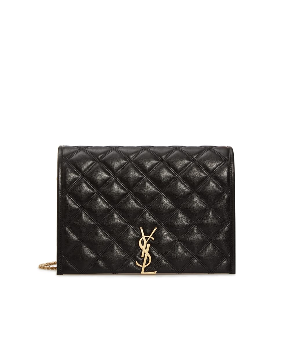 Кожаная сумка Becky Saint Laurent 650770-1D319, черный цвет • Купить в интернет-магазине Kameron