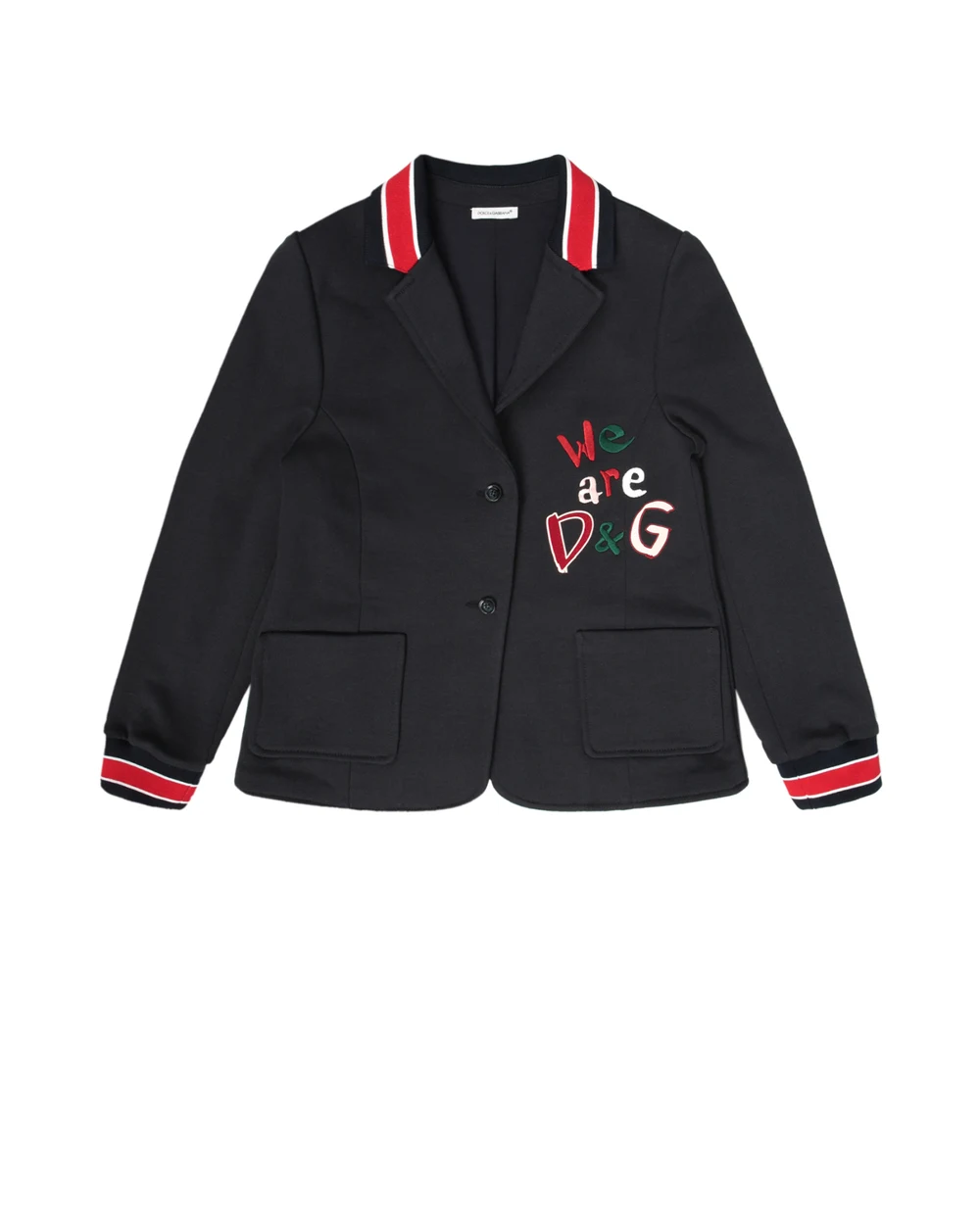 Жакет Dolce&Gabbana Kids L5JE57-G7XBL-S, синий цвет • Купить в интернет-магазине Kameron