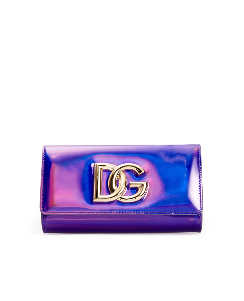Кожаный клатч 3.5 Dolce&Gabbana BB7082-AQ495, фиолетовый цвет • Купить в интернет-магазине Kameron