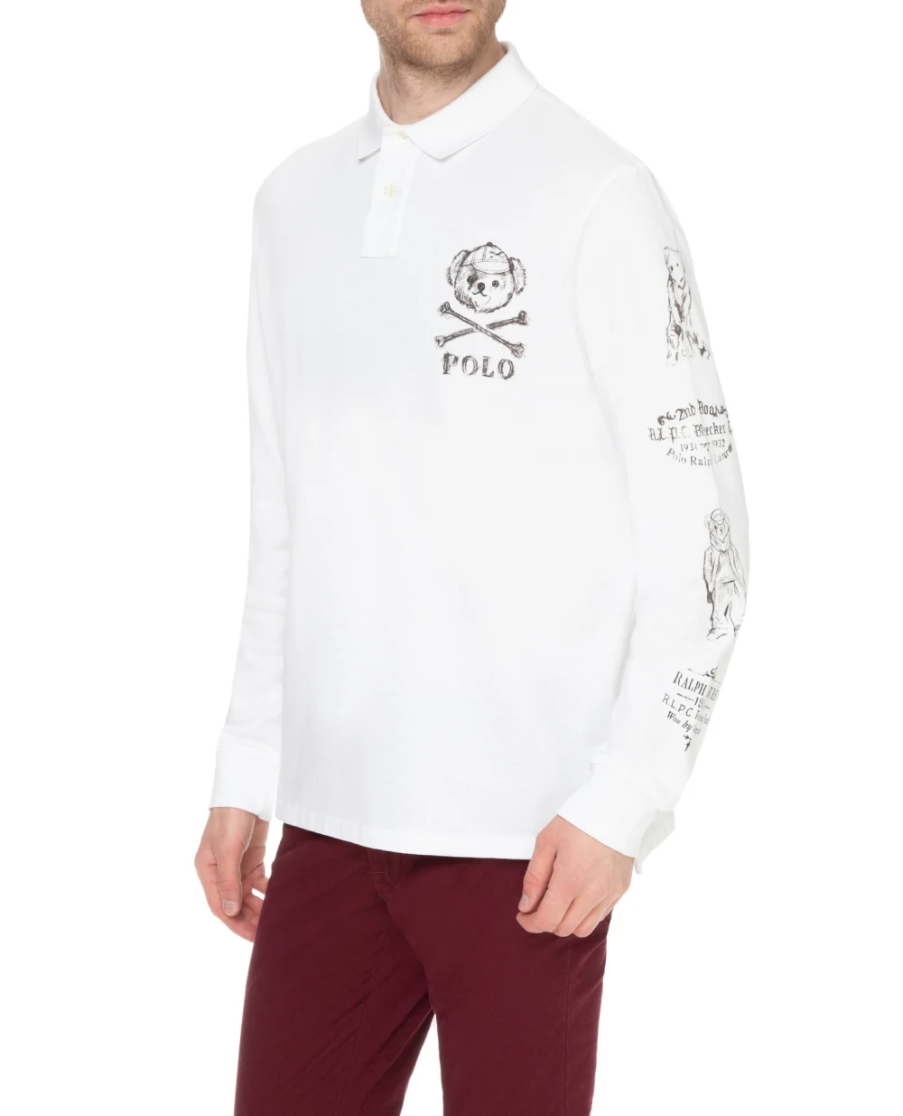 Поло Polo Ralph Lauren 731714001, белый цвет • Купить в интернет-магазине Kameron