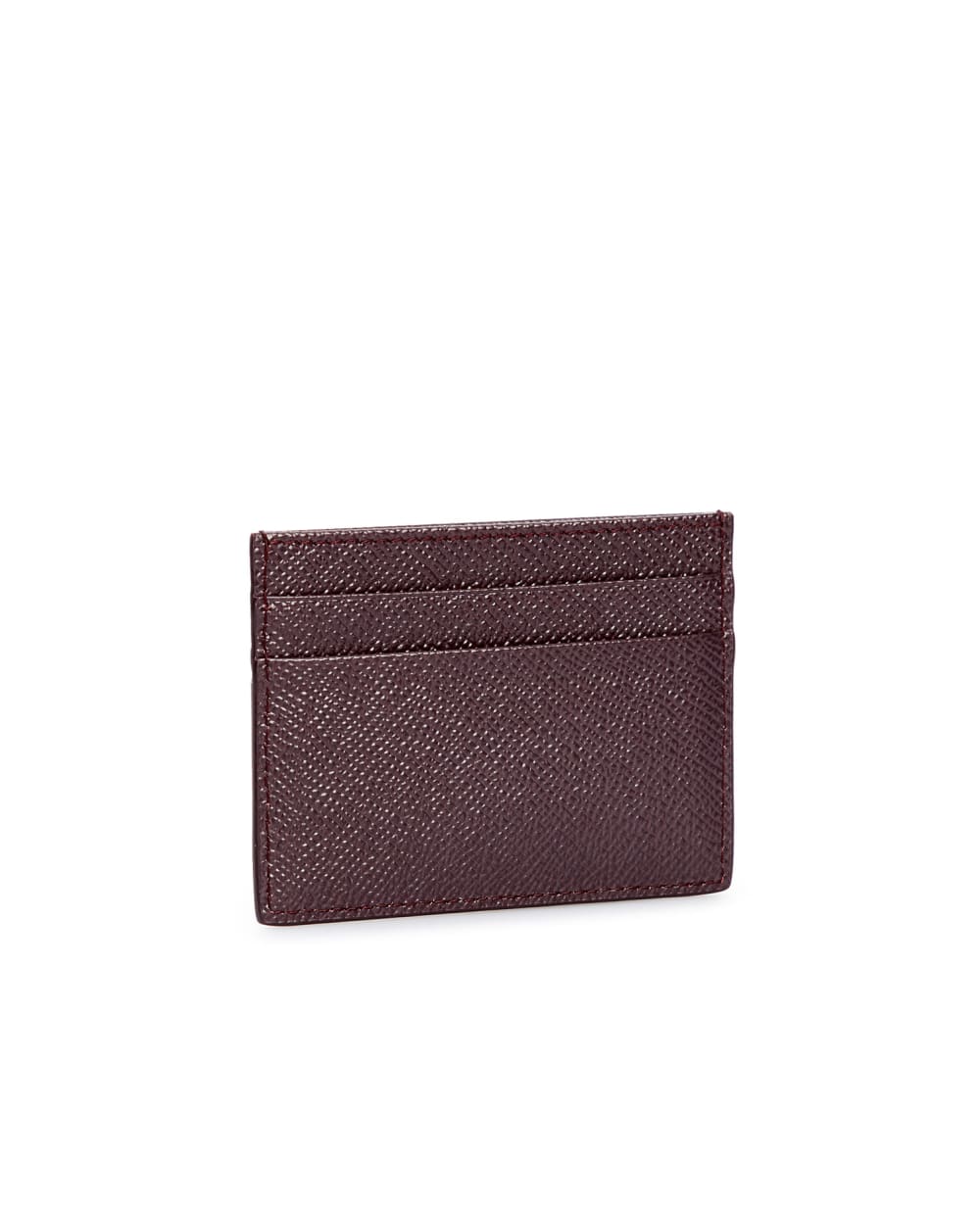 Кожаная визитница Dolce&Gabbana BI0330-A1001, бордовый цвет • Купить в интернет-магазине Kameron