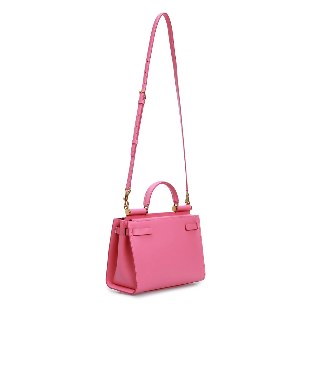 Кожаная сумка Sicily 62 Small Dolce&Gabbana BB6625-AV385SS20-S, розовый цвет • Купить в интернет-магазине Kameron