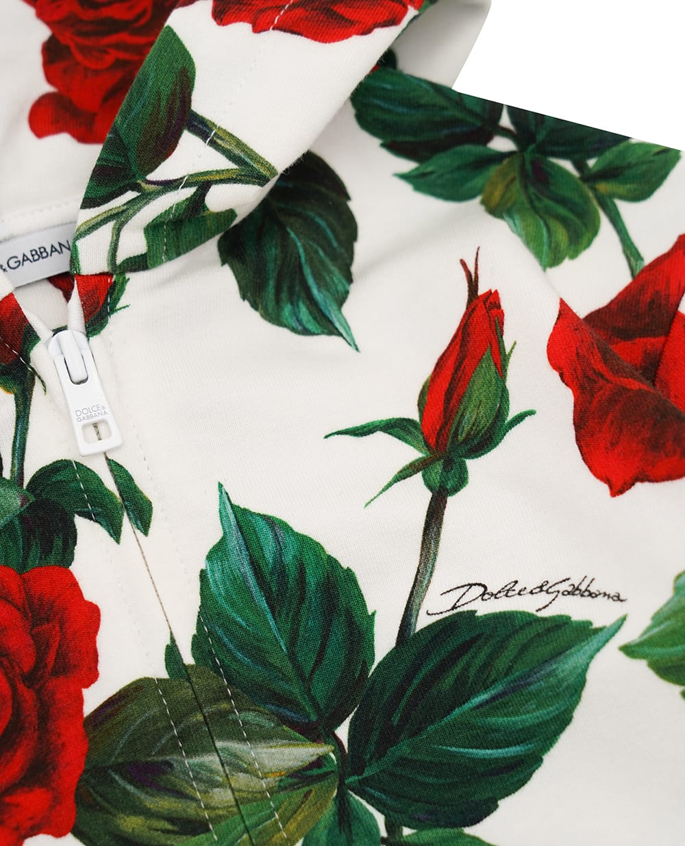 Детская толстовка (костюм) Dolce&Gabbana Kids L2JW9T-FSG7Q, белый цвет • Купить в интернет-магазине Kameron