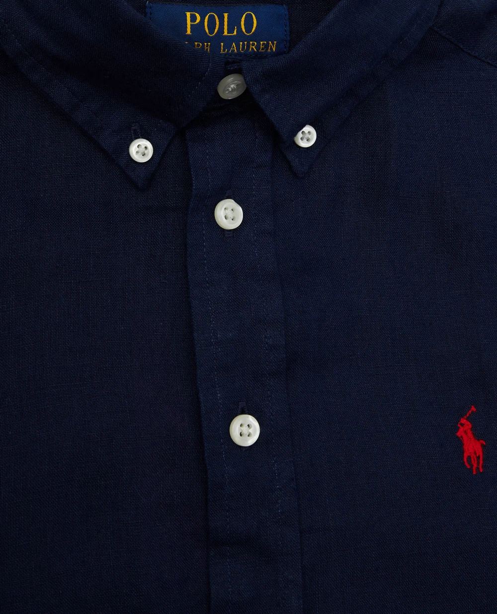 Детская льняная рубашка Polo Ralph Lauren Kids 322865270006, темно-синий цвет • Купить в интернет-магазине Kameron