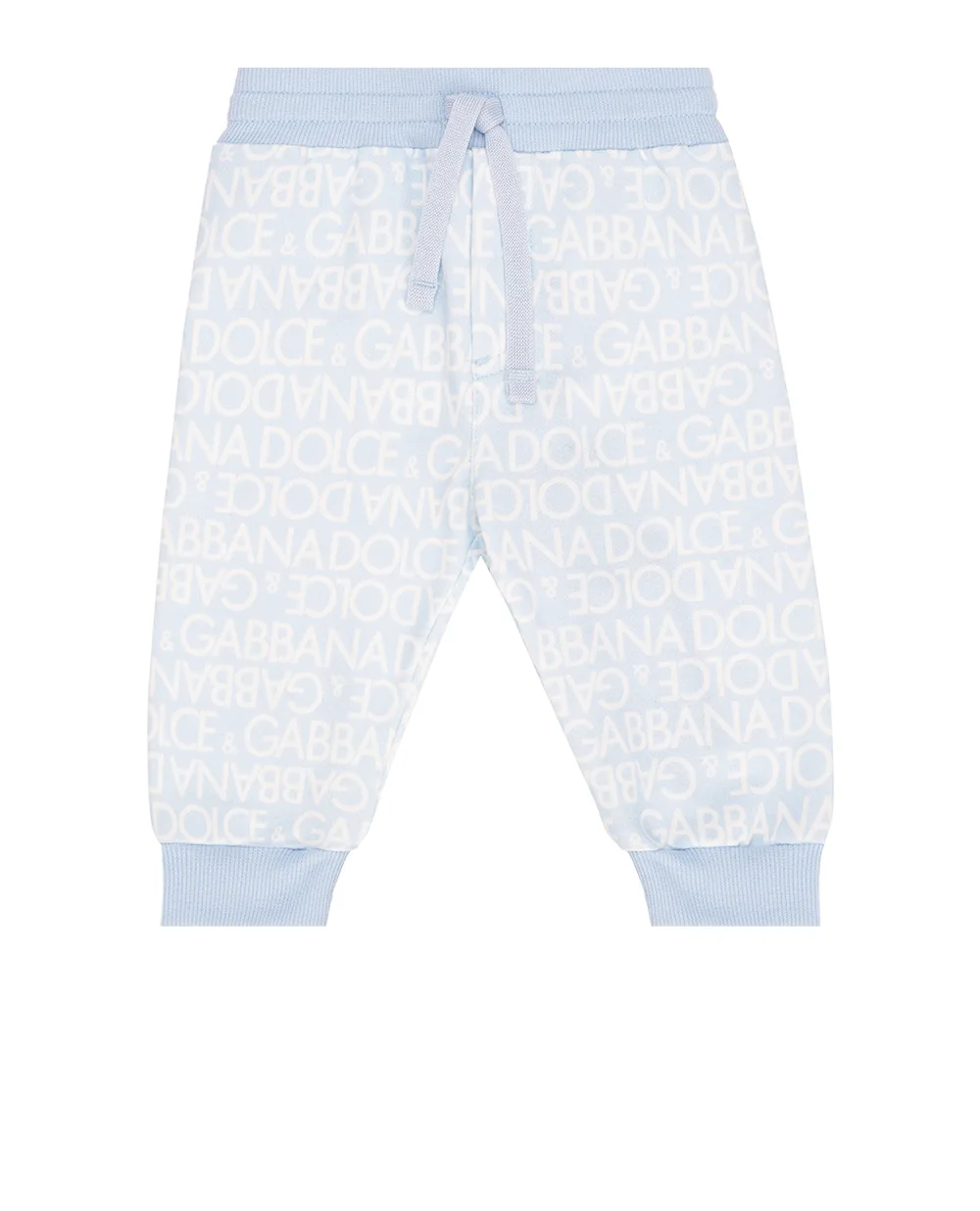 Детские спортивные брюки (костюм) Dolce&Gabbana Kids L1JPIB-G7KR1, голубой цвет • Купить в интернет-магазине Kameron
