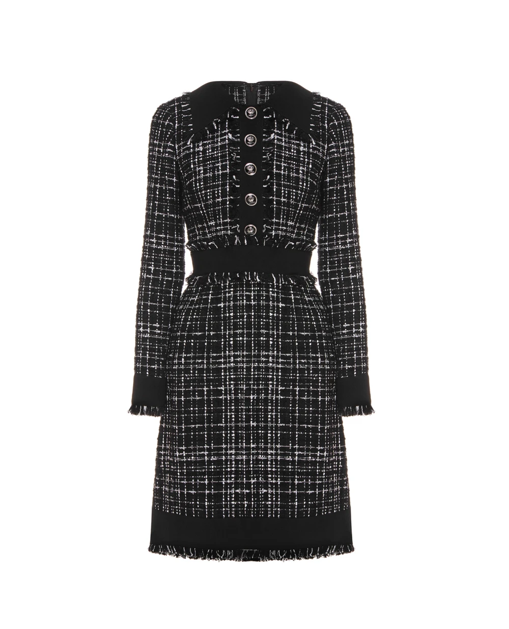 Твидовое платье Dolce&Gabbana F6H1WT-FMMFS, черный цвет • Купить в интернет-магазине Kameron