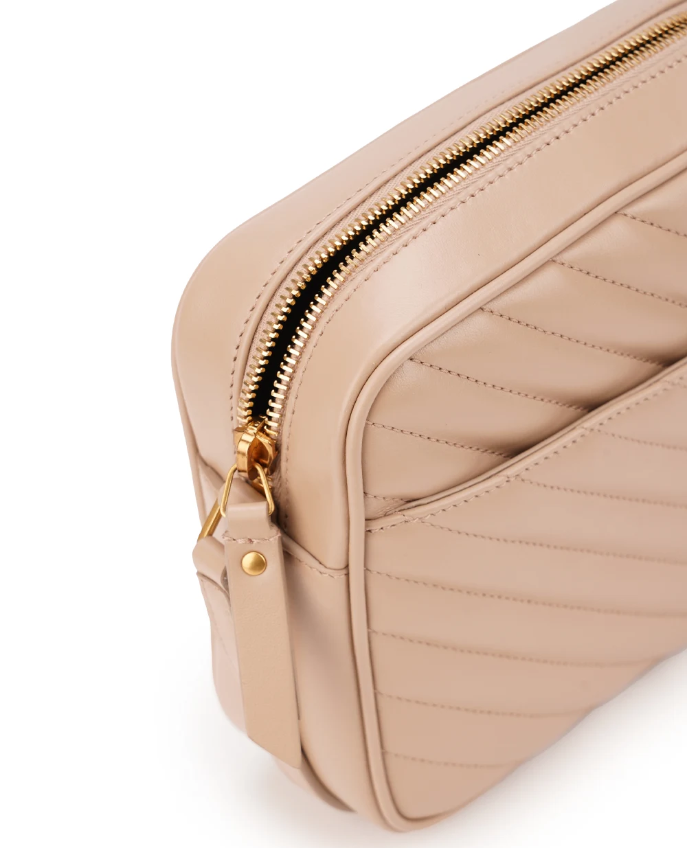 Кожаная сумка Lou Camera Bag Saint Laurent 715232-DV707, бежевый цвет • Купить в интернет-магазине Kameron