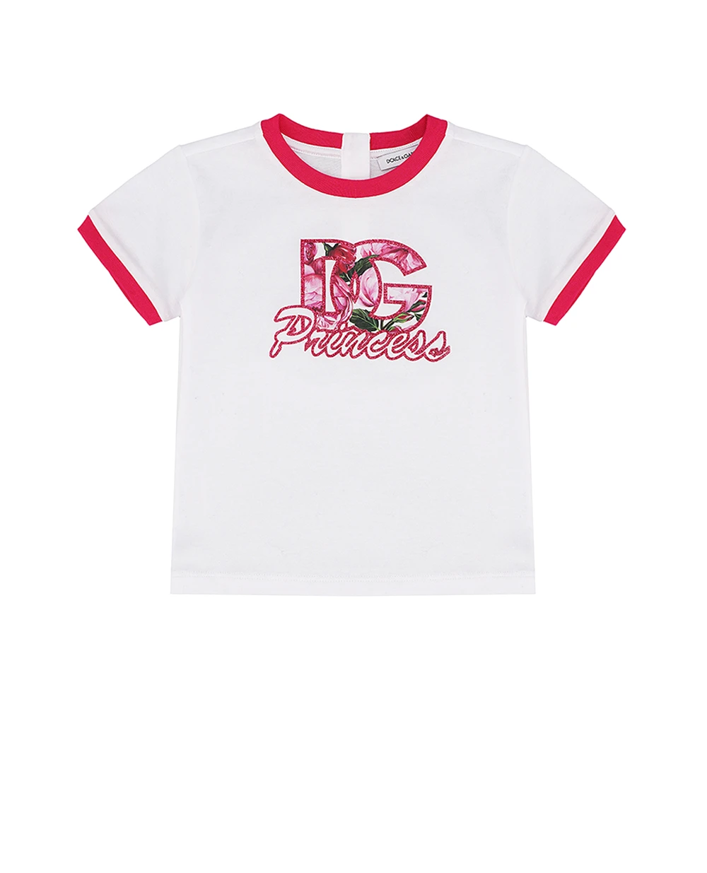 Детская футболка Dolce&Gabbana Kids L2JTOM-G7NZY, белый цвет • Купить в интернет-магазине Kameron