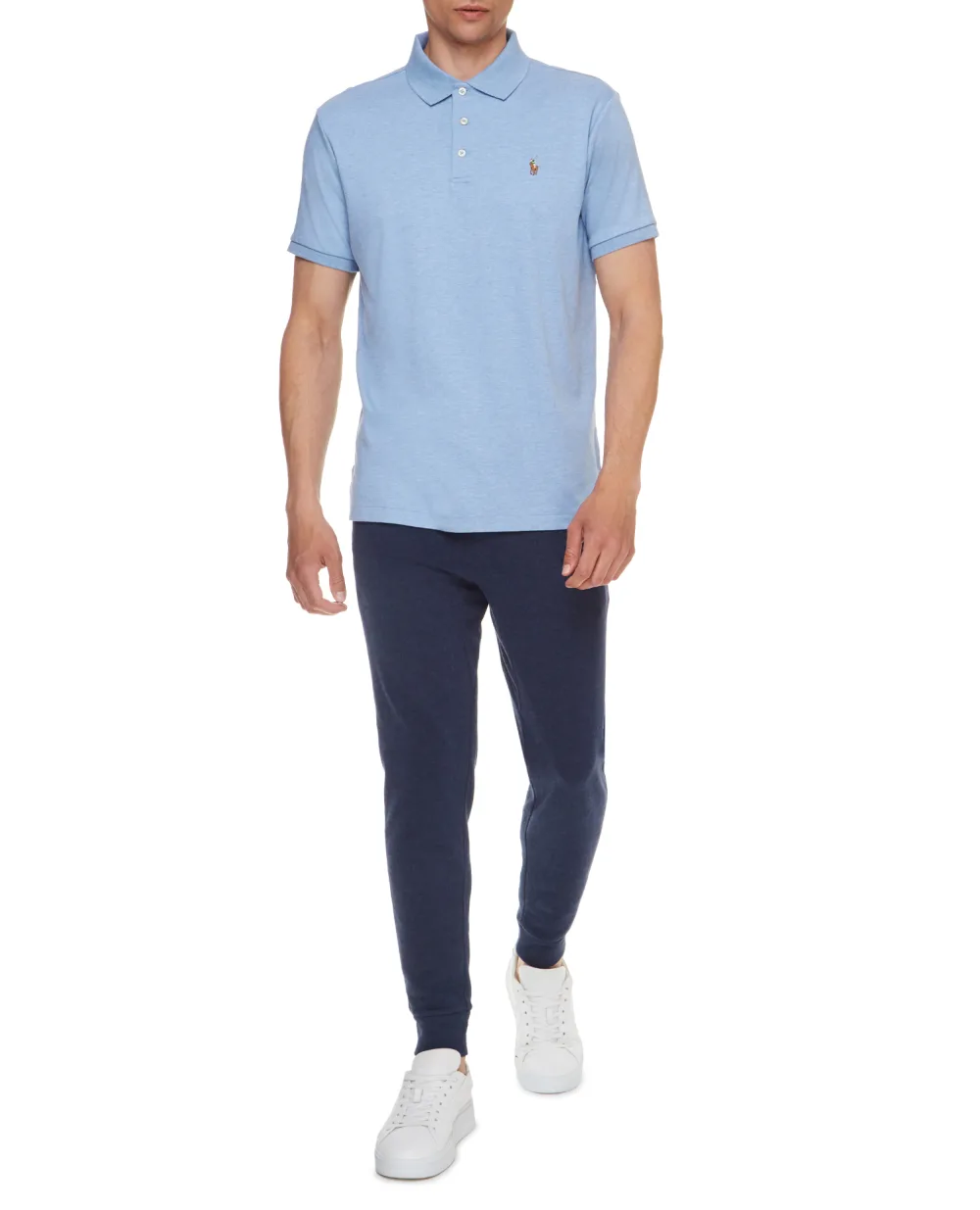 Поло Polo Ralph Lauren 710704319084, голубой цвет • Купить в интернет-магазине Kameron