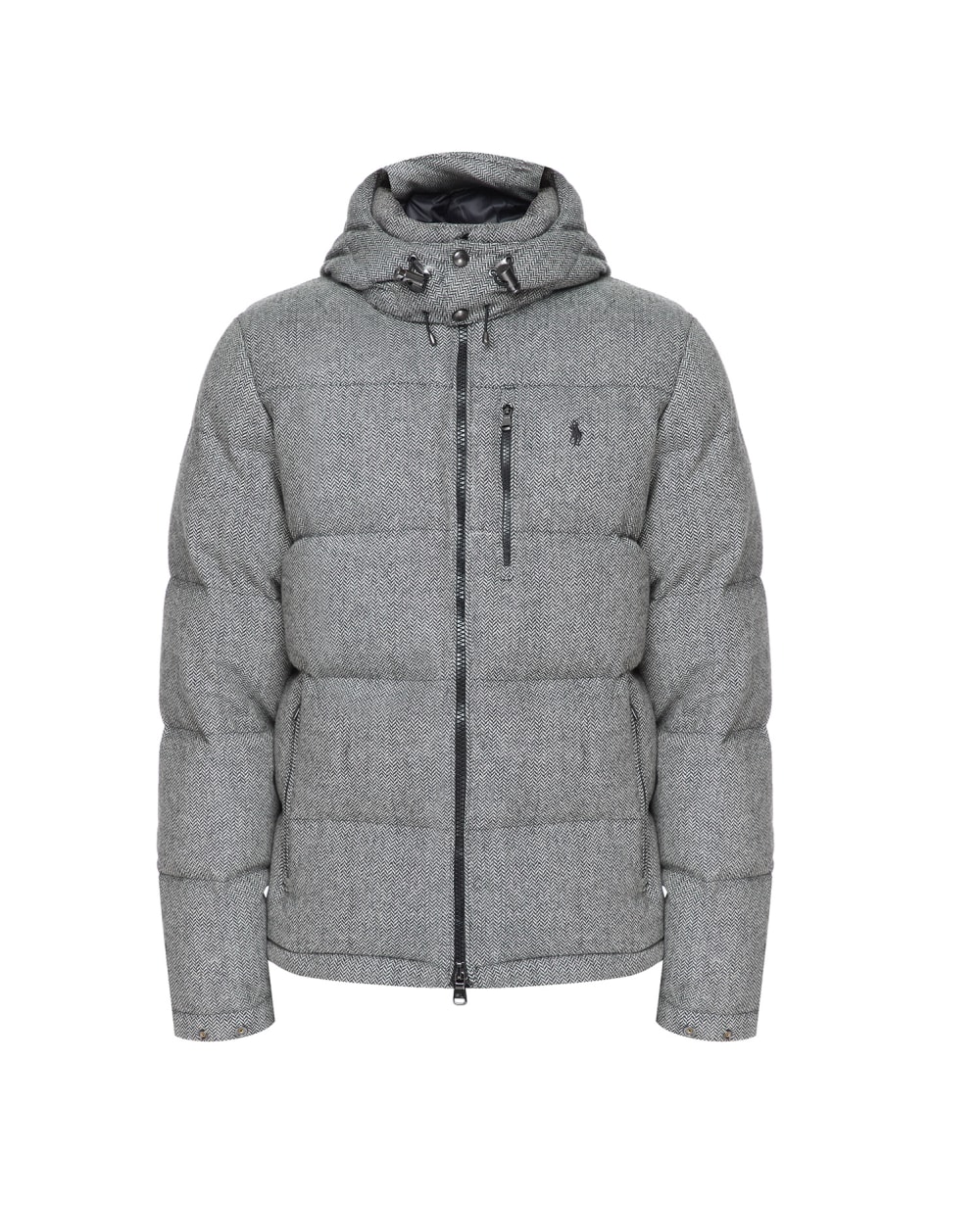 Шерстяной пуховик Polo Ralph Lauren 710877530001, серый цвет • Купить в интернет-магазине Kameron