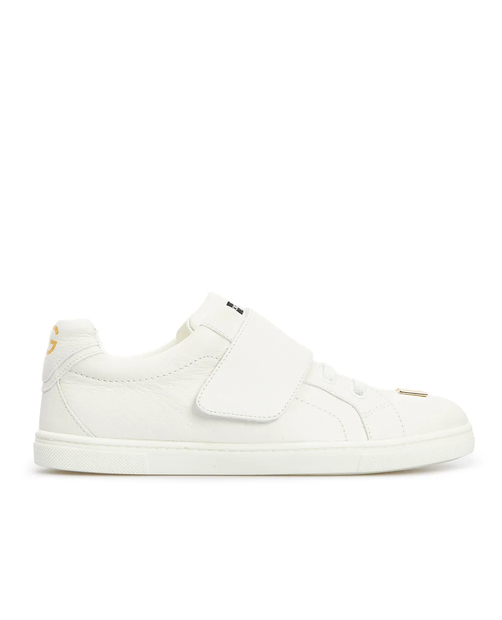 Детские кожаные кеды Dolce&Gabbana Kids D11095-AY437-S, белый цвет • Купить в интернет-магазине Kameron
