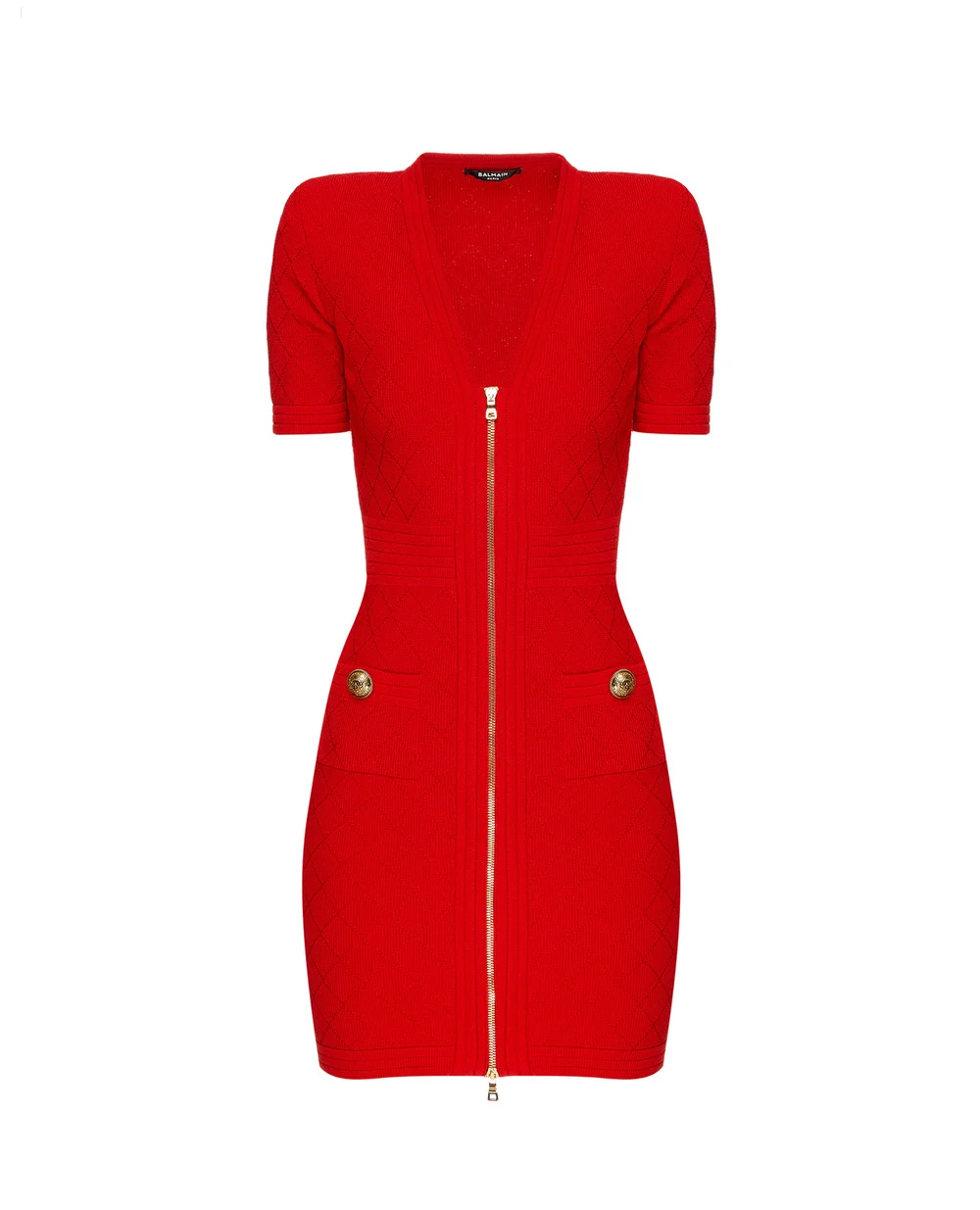 Платье Balmain UF16435K110-S, красный цвет • Купить в интернет-магазине Kameron
