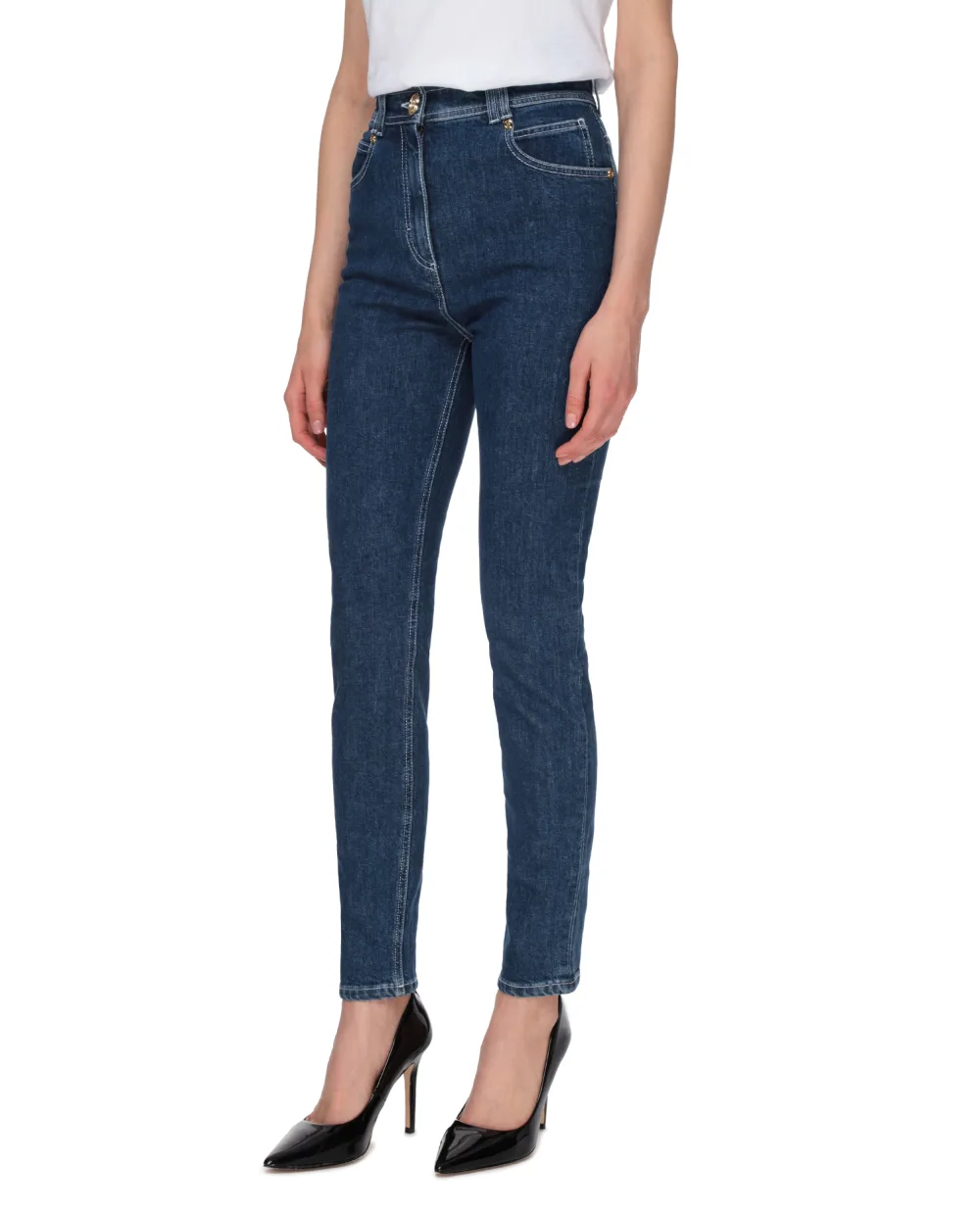Джинсы Balmain VF15460D098, синий цвет • Купить в интернет-магазине Kameron