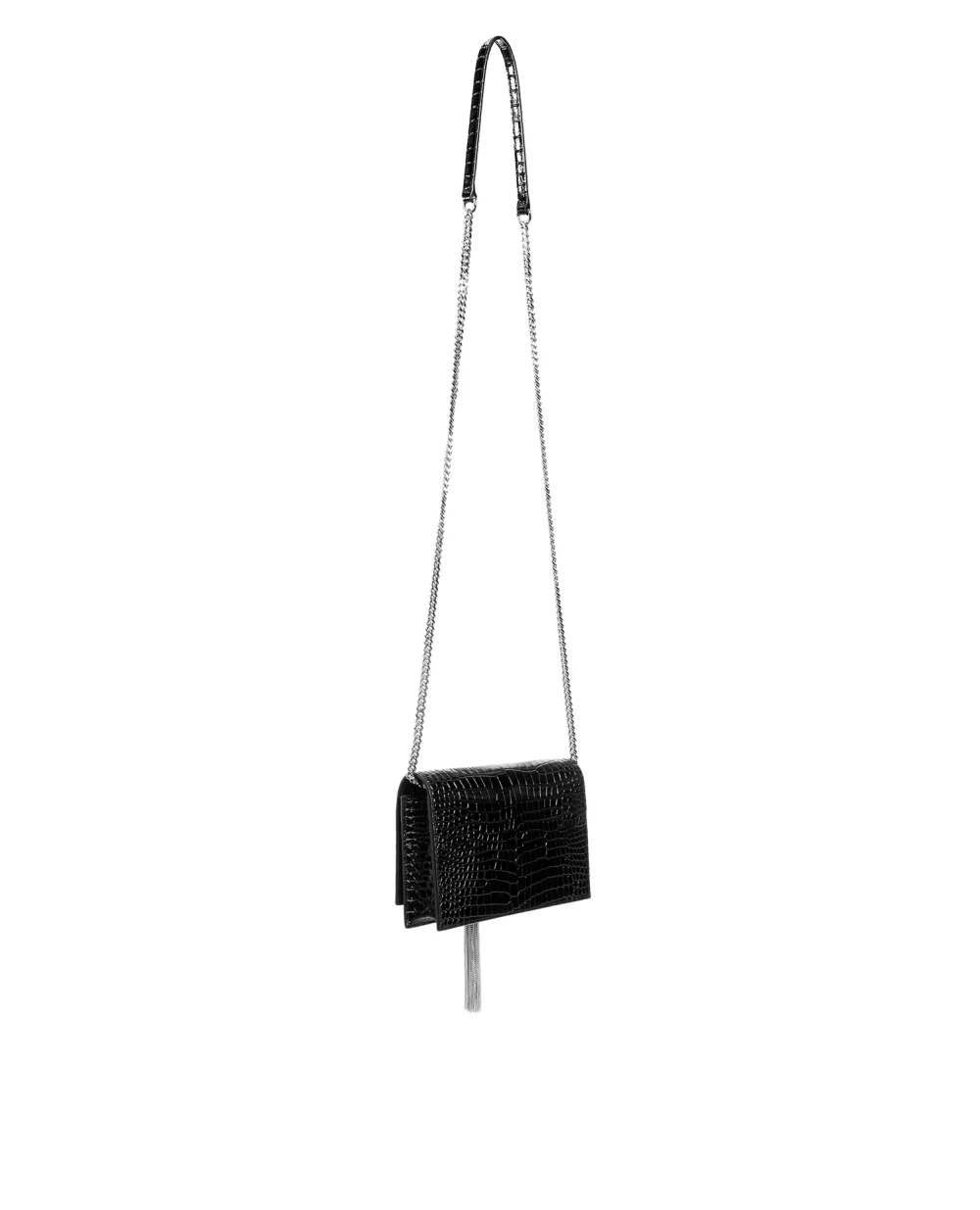 Кожаная сумка Saint Laurent 452159-DND1N-, черный цвет • Купить в интернет-магазине Kameron