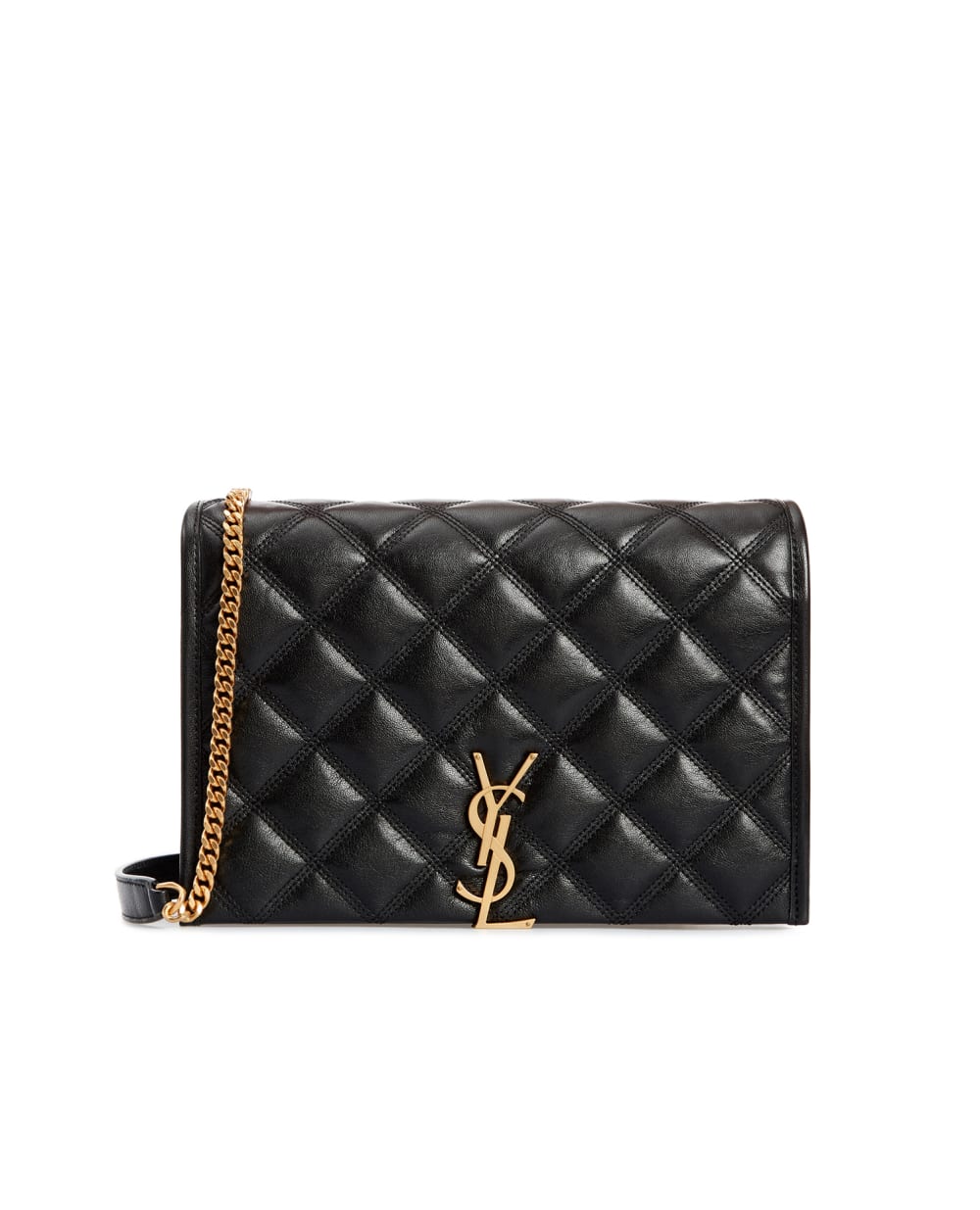 Кожаная сумка Becky Saint Laurent 650769-1D319-, черный цвет • Купить в интернет-магазине Kameron