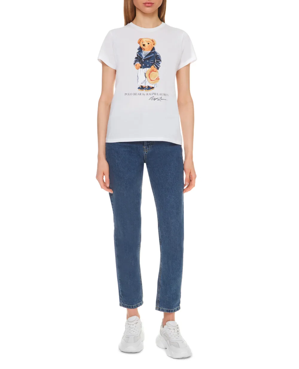Футболка Polo Ralph Lauren 211827926001, белый цвет • Купить в интернет-магазине Kameron