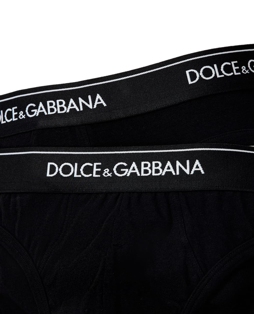 Брифи (2 шт.) Dolce&Gabbana M9C03J-ONN95, чорний колір • Купити в інтернет-магазині Kameron