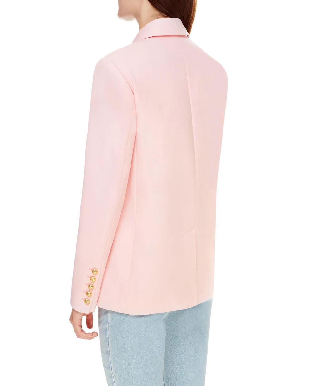 Шерстяной жакет Balmain WF1SH000167L, розовый цвет • Купить в интернет-магазине Kameron