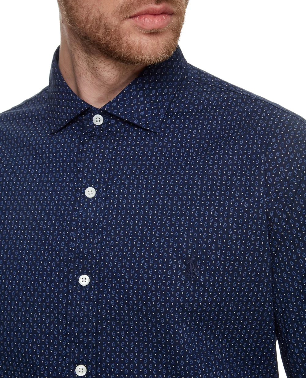 Рубашка Polo Ralph Lauren 710723592001, синий цвет • Купить в интернет-магазине Kameron