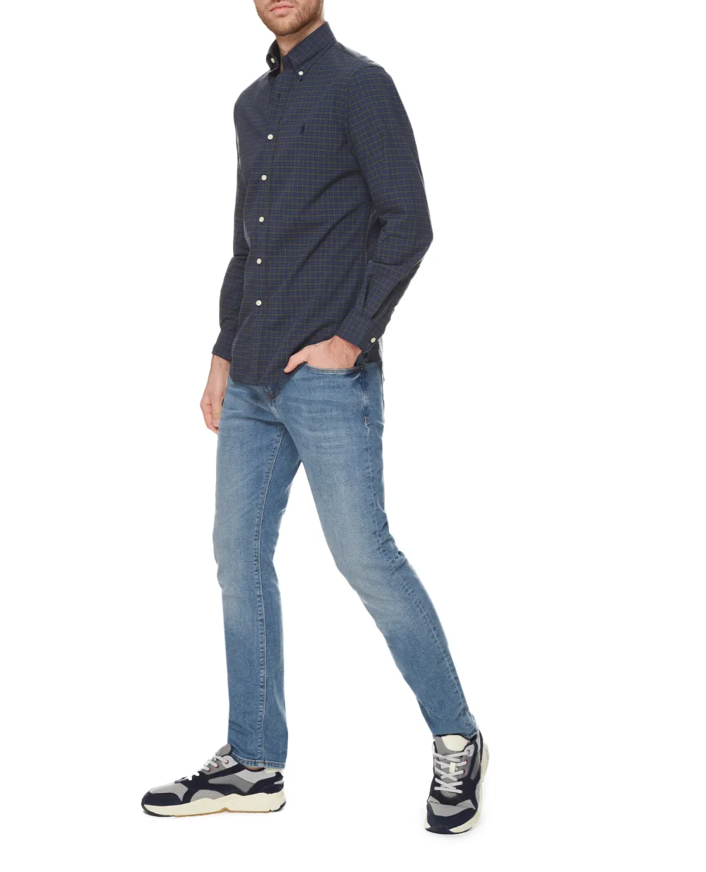 Рубашка Polo Ralph Lauren 710767399003, синий цвет • Купить в интернет-магазине Kameron