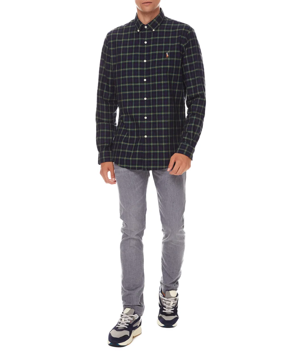 Рубашка Polo Ralph Lauren 710853154002, синий цвет • Купить в интернет-магазине Kameron