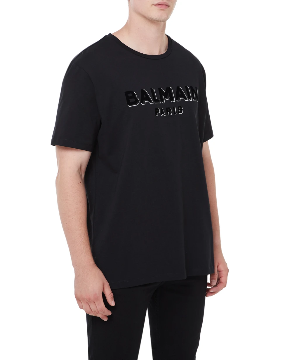 Футболка Balmain AH1EG010BB99, черный цвет • Купить в интернет-магазине Kameron