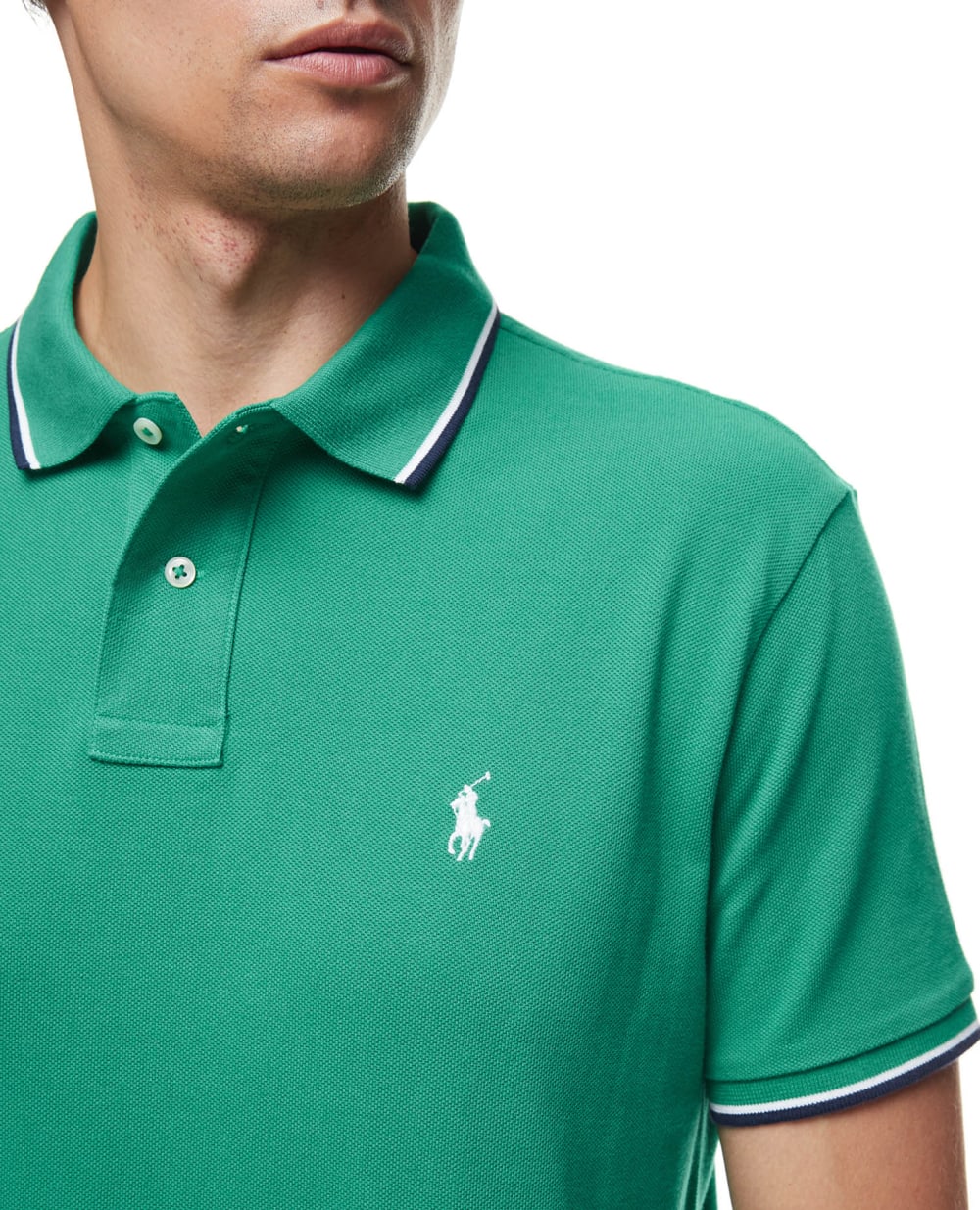 Поло Polo Ralph Lauren 710842621008, зеленый цвет • Купить в интернет-магазине Kameron