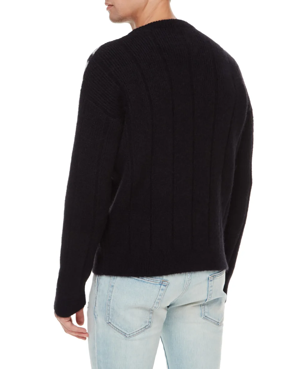 Шерстяной свитер Saint Laurent 665879-Y75DB, черный цвет • Купить в интернет-магазине Kameron
