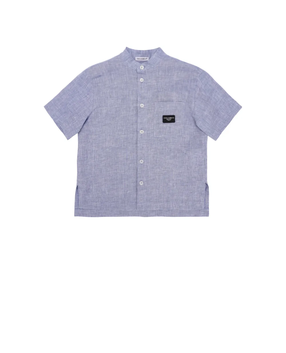Детская льняная рубашка (костюм) Dolce&Gabbana Kids L44S02-FU4LG-B, голубой цвет • Купить в интернет-магазине Kameron