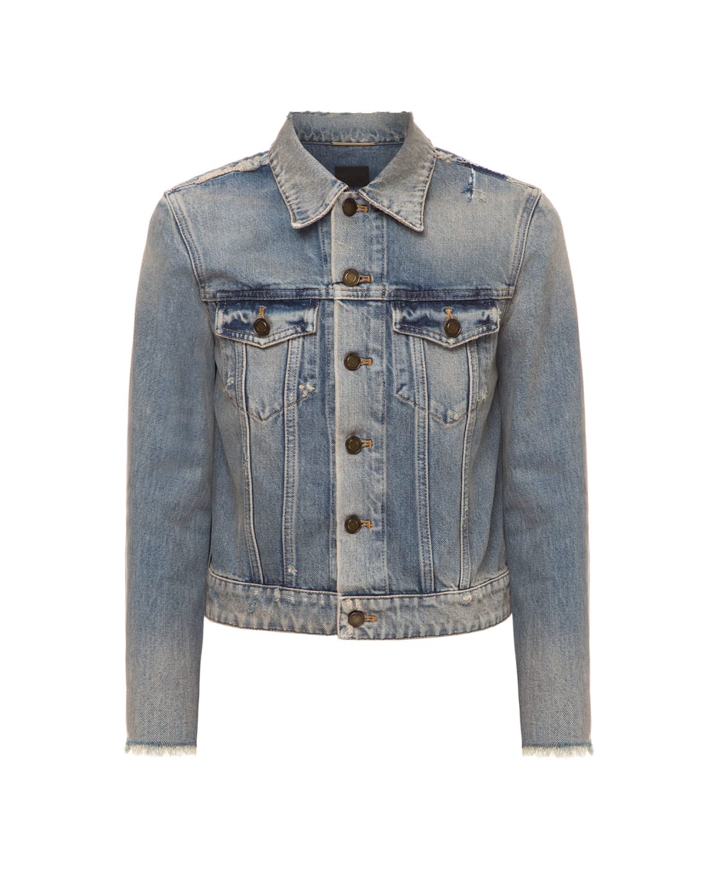 Джинсовая куртка Saint Laurent 601602-Y883Y, синий цвет • Купить в интернет-магазине Kameron