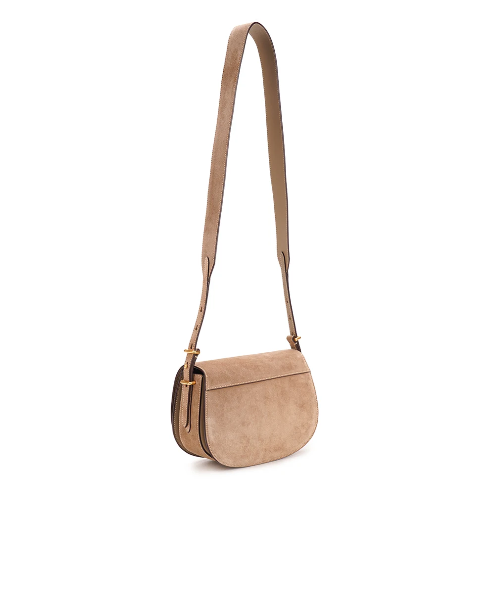 Кожаная сумка Polo ID Saddle Crossbody Medium Polo Ralph Lauren 428928765001, бежевый цвет • Купить в интернет-магазине Kameron