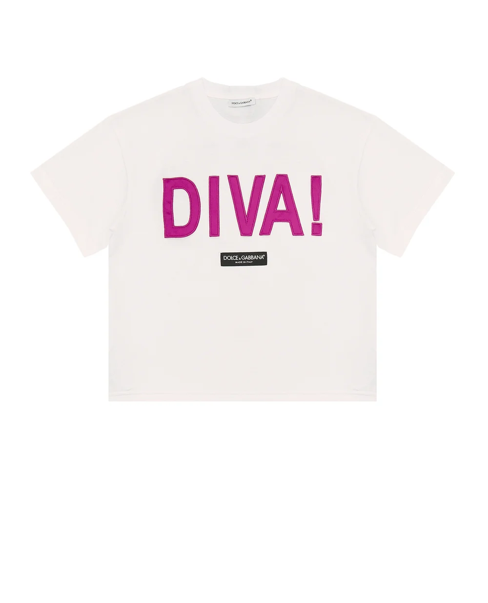 Футболка Dolce&Gabbana Kids L5JTHM-G7BHA-B, белый цвет • Купить в интернет-магазине Kameron