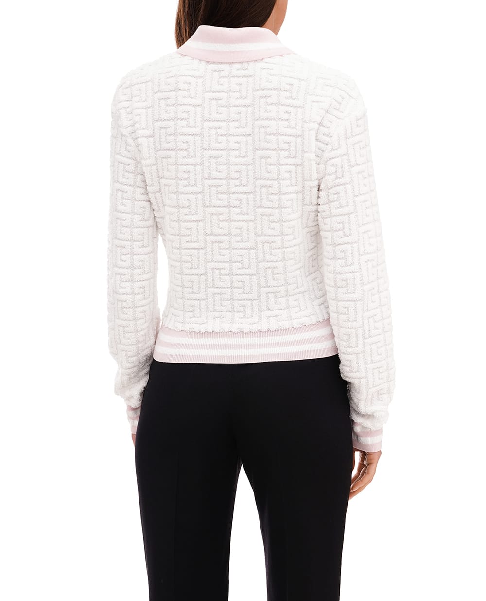 Поло Balmain DF1GD025KE95, белый цвет • Купить в интернет-магазине Kameron