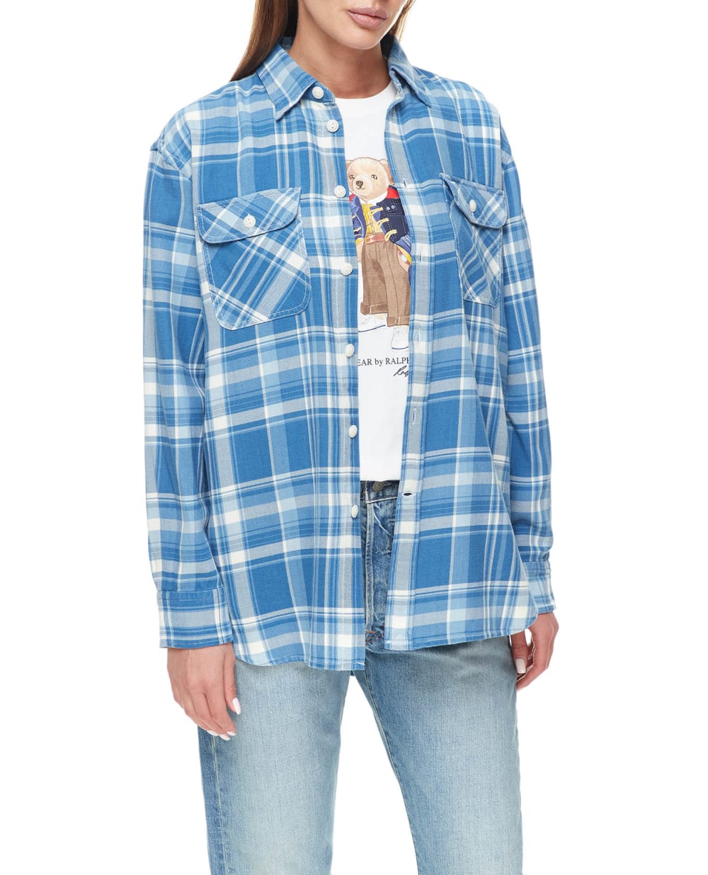 Рубашка Polo Ralph Lauren 211909364001, синий цвет • Купить в интернет-магазине Kameron